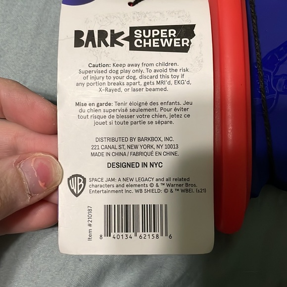 NWT! LE SPACEJAM! BarkBox SuperChewer Space Jam Chew! - Picture 6 of 6